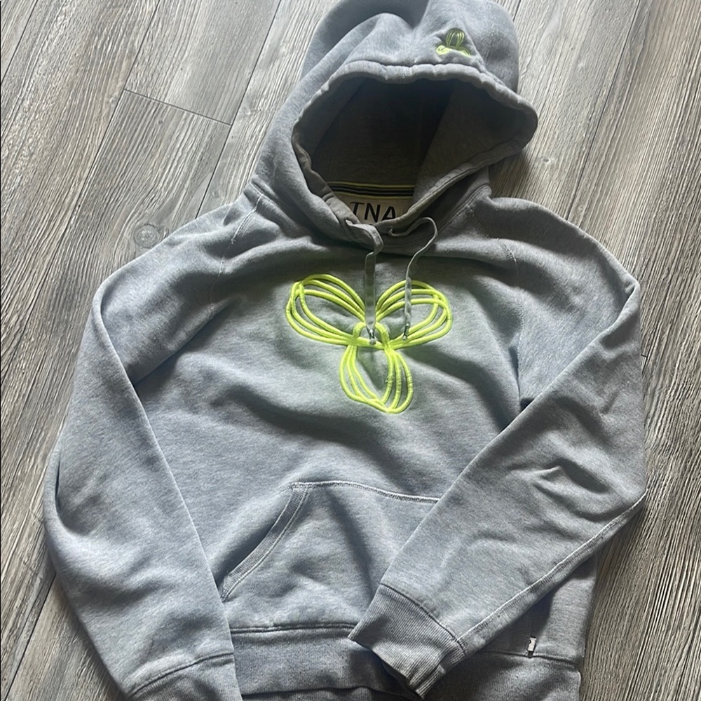 TNA Gray and Green Sweatshirt with Tribal Design